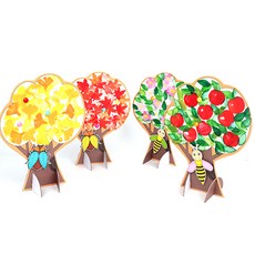 하다니 미술샘 입체가을나무 스탬프아트, 1.단풍잎 도장/합포장