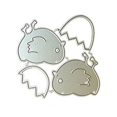 사진 앨범 장식 다이 컷 귀여운 병아리 절단 다이 DIY 용지 아트 공예 용 스텐실 템플릿을 사용하기 쉬운 스텐실 템플릿, 1개