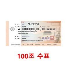 1억수표