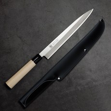 일본 니켄 NIKKEN 사시미칼 칼집 일제 회칼 낚시칼, 나무손잡이(일월도)+칼집, 1개