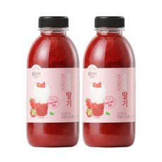 복음자리 진심의 딸기청 딸기라떼 과일청 1kg, 580g, 1개입, 2개