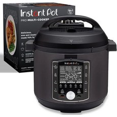 Instant Pot Pro 10-in-1 압력솥 슬로우 쿠커 밥 곡물, Non-Wi-fi, Black_6 Quarts