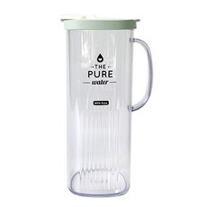 플라코 심플 퓨어보틀 정사각 손잡이 냉장고 물병 1.5L 1.8L, 민트, 1개