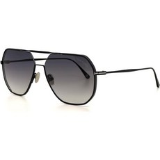 [톰 포드] 선글라스 TF852 Gilles-02 01B 블랙 59mm 아시안핏 UV 컷 렌즈 맨즈 레이디스 이탈리아제 [병행 수입품]