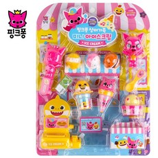 핑크퐁 상어가족 미니아이스크림가게 역할놀이 아이스크림가게 쇼핑놀이/마트놀이