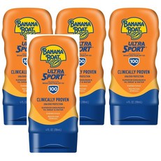 Banana Boat Ultra Sport Sunscreen Lotion SPF 100 바나나 보트 울트라 스포츠 선스크린 로션 썬크림 118ml 4팩