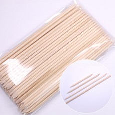 네일 우드스틱 오렌지우드 국가고시용 다양한 길이, 100개, 15.2cm