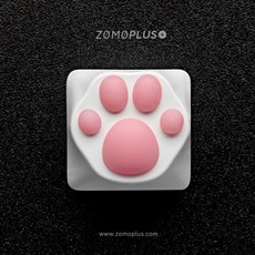 기계식 키보드 키캡 키 캡 홀 ZOMO 귀여운 핑크 고양이 발 키 캡 부드러운 25, ABS 백색 분말 고양이 발톱 1, 공식 표준