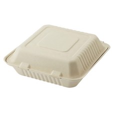 시모지마 헤이코 종이 접시 에코 대나무 푸드 팩 칸막이 첨부 BFD3-22 20장입 004491011 22.8×22.8×7.6cm(칸막이 첨부)