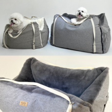  [국내제작] 강아지 카시트 프리미엄 반려동물 차량 이동가방 애견용품 소형 대형 방수 펫시트 푹신한 쿠션 