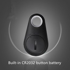 EW 스마트 블루투스 분실 방지 장치 키 어린이 지갑 가방 휴대 전화 애완 동물 GPS 추적기 위치, [01] Water Drop-Black, 1개