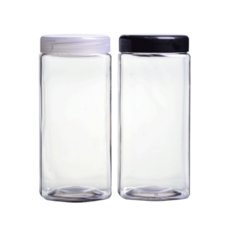서울패키지 파우더용기 담채사각700ML 1박스 88개 견과류용기, 검정유광캡