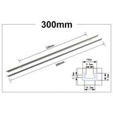 알루미늄레일 T-트랙 슬롯 마이터 800mm 목공 T 제한 슈트 합금 랙 지그 고정 슈트 가이드 전기, 1개 - 알루미늄레일