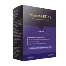  [국내매장정품] (주)이글벳 2000억 강아지 고양이 장건강 유산균 이뮨이씨EC-12 (immune EC-12) 30포, 60g(2g 30포) (고양이사료샘플) 