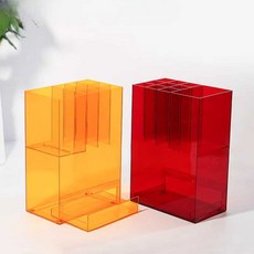입간판 우산꽂이 카페 아크릴 우산정리함 로고각인, 1개, 블랙(10칸)