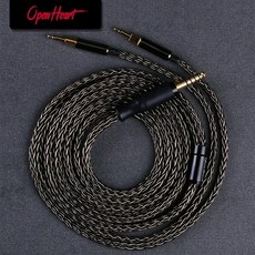 항공케이블 기계식 키보드 USB C타입 OPENHEART 젠하이저 HD700 용 XLR 케이블 밸런스 케이블 업그레이드 은도금 16 코어 헤드폰 4.4mm 2.5mm 6.3, 3.3.5mm stereo - 3.0m