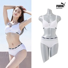 [푸마] 여성 스킨온 에어리 핏 브라팬티 2종 화이트