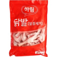 하림 닭발(발톱제거)1kg 뼈있음, 1개