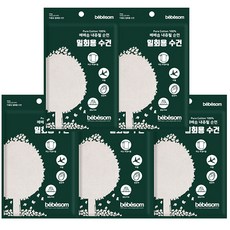 베베솜 무표백 순면 100% 일회용수건, 5개