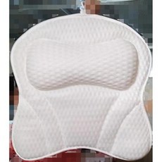 4D 사각형 욕조 베개 블루 그레이 7 빨판 공급 호텔 온천 스파 마사지 화이트 욕조 쿠션, K07 4D 나비 베개 6 빨판, 1개, 2.4D Butterfly