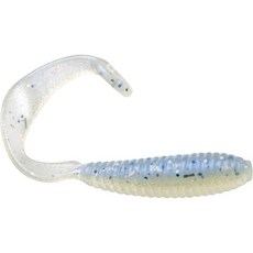 Bobby Garland바비 갈랜드 하이퍼 그럽 컬리테일 수영베이트 크래피 낚시 루어 2인치 18팩, Blue Ice