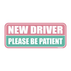 긱베어 뉴드라이버 자석 초보운전 newdriver 초보운전 심플 자석 큰사이즈, 라이트 핑크, 1개