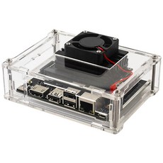 NVIDIA Jetson Nano Developer Kit 용 냉각 팬이있는 1pcs 클리어 아크릴 케이스, 한개옵션0