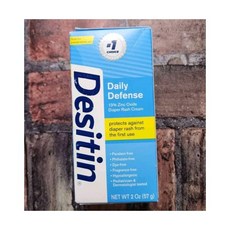 데시틴 Desitin Daily Defense 기저귀 발진 크림 13% 산화 아연 장벽 2온스 219992, 1개
