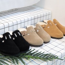 TY보스턴2 버켄 커플 퍼 겨울슬리퍼(3cm3colors)