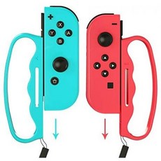 HEATFUN Grips for Nintendo Switch Fitness Boxing Handles for Switch Boxing - 2 Packs (BlueRed)