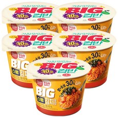 햇반 BIG 컵반 스팸김치덮밥, 328g, 5개