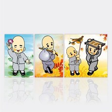 동자승보석십자수