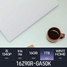 LG전자 2023 그램16 16Z90R-GA50K, WIN11 Home, 16GB, 1TB, 코어i5,