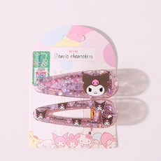 산리오투명집게핀