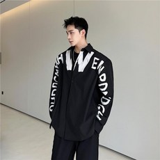 남자 긴팔 가을 셔츠 편한 힙합 남방 의류 스트릿 긴소매 세미 봄 스타일 루즈