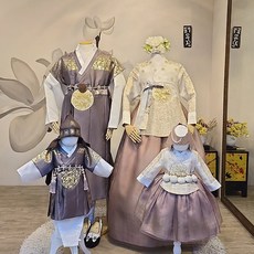 [태무진한복] 중전당의 코코아 프리미엄 가족한복 돌잔치한복 대여