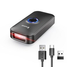 Eyoyo 미니 블루투스 2D 바코드 스캐너 3-in-1 USB 유선/2.4G 무선/블루투스 바코드 리더 휴대용 1D QR 이미지 스캐너 PDF417 데이터 매트릭스 코드, YH1705, 3개