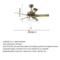 APRIL 천장 선풍기 조명 모던 심플 램프 스트레이트 블레이드 리모컨 가정 거실용, As Picture, CN, 220V, 1개, 2) As Picture - 220V