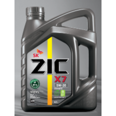 케이루브 ZIC X7 5w30 SP 4리터 가솔린/LPG 겸용, ZIC X7 4리터