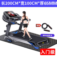 러 닝 머 신 매트 충격 방지 쿠션 미끄럼 방지 쿠션 방음 패드 가정용 헬 스 기구 헬 스 카 트 매트 다목 적 줄넘기 매트 다목 적 패드 (2 미터 * 1 미터 * 6.5 mm)