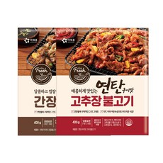 [다만세푸드] 아워홈 연탄 구이맛 간장 불고기 400g 1개+고추장 불고기 400g 1개, 1개