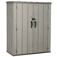 공간다움 심플 실용 고밀도폴리에틸렌 (HDPE) 조립식 창고, 정원 야외 농기구보관함의 표준