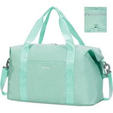 Spirit Airlines용 18x14x8 퍼스널 아이템 가방 접이식 여행용 더플백 언더시트 휴대용 수하물 위켄더 여성용 밤샘 가방민트그린, Mint Green