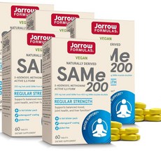 자로우 SAMe 샘이 200mg Jarrow Formulas, 60정, 5개