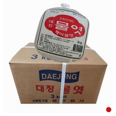 맥아 물엿3k*6 봉지 대정 국내가공 흰색, 1박스, 18kg