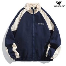  남성 스탠드카라 자켓 봄 가을 간절기 바람막이 점퍼 WI190J  상품 이미지