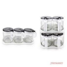 JTREEMARKET 글라스양념통 3P 양념병, 3조, 1세트