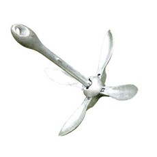 요트 닻 앵커 보트 선박 고정 카약 폴딩 후크 주차 앵카, 4kg  로프없음