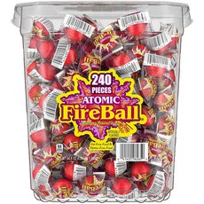 아토믹 파이어볼 캔디 240입 벌크 시나몬 하드 Atomic Fireballs are the original super intense cinnamon jawbreaker candy Candy Bulk Bag