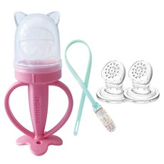 앙쥬 과즙망 + 과즙 실리콘 리필망 2p, 고양이(pink), 2세트